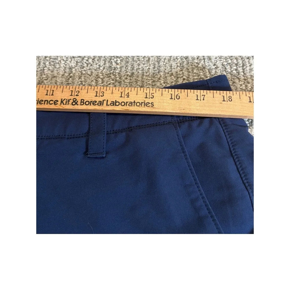 Under Armour Golf‎ Shorts Mens 38 Navy Blue Performance Flat Front Logo